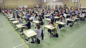 Foto de archivo de oposiciones de Educación en Galicia. 