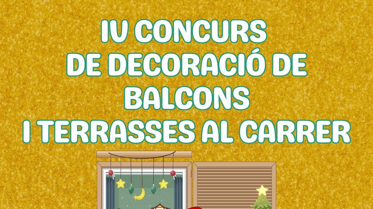 Cartel del concurso navideño de l'Alcúdia de Crespins.