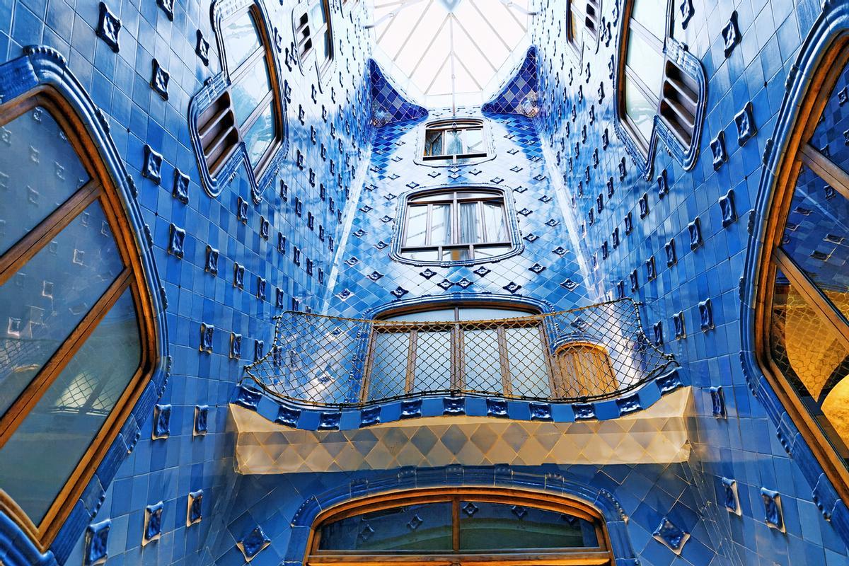 El bonito patio de luces del edificio