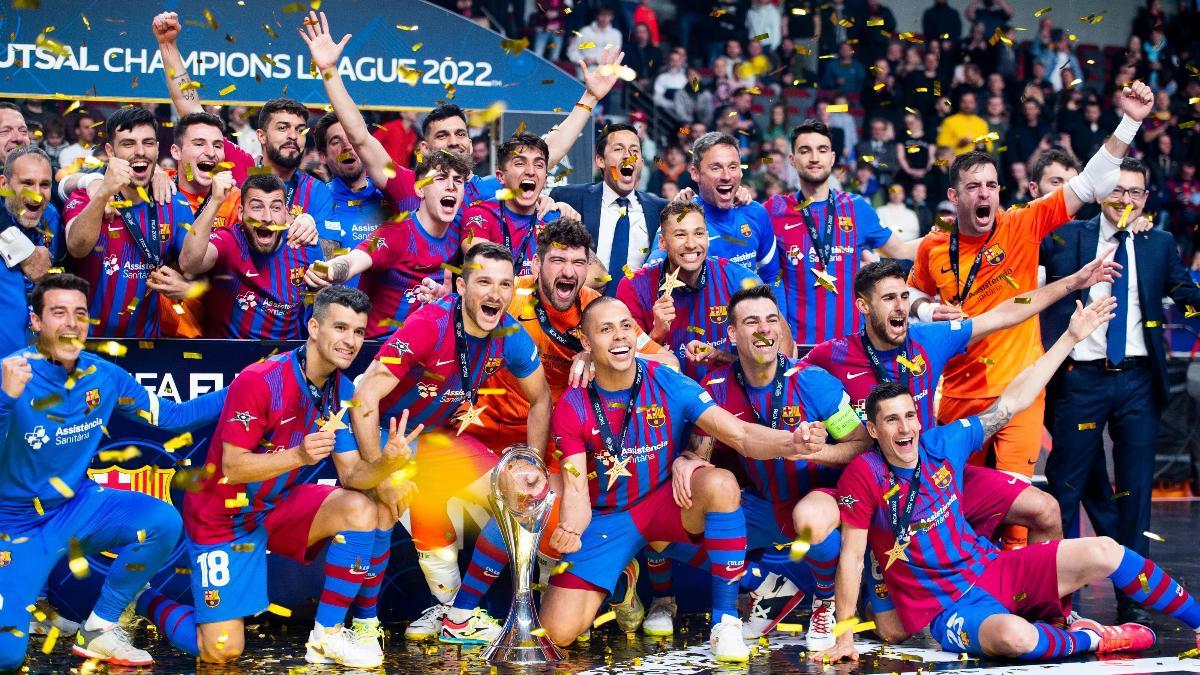 El Barça alzó en Riga su cuarta Champions