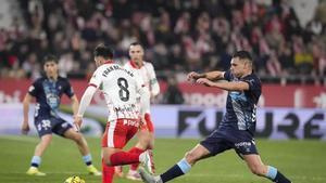 Fran Beltrán durante un partido ante el Celta