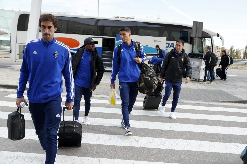 Salida del Real Zaragoza a Almería