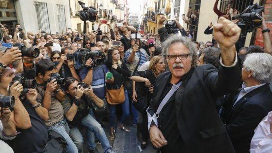 El republicà Joan Tardà, a Madrid durant l&#039;acte de suport a l&#039;1-0