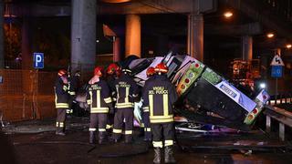 Al menos 21 muertos en un accidente de autobús en Mestre, Venecia