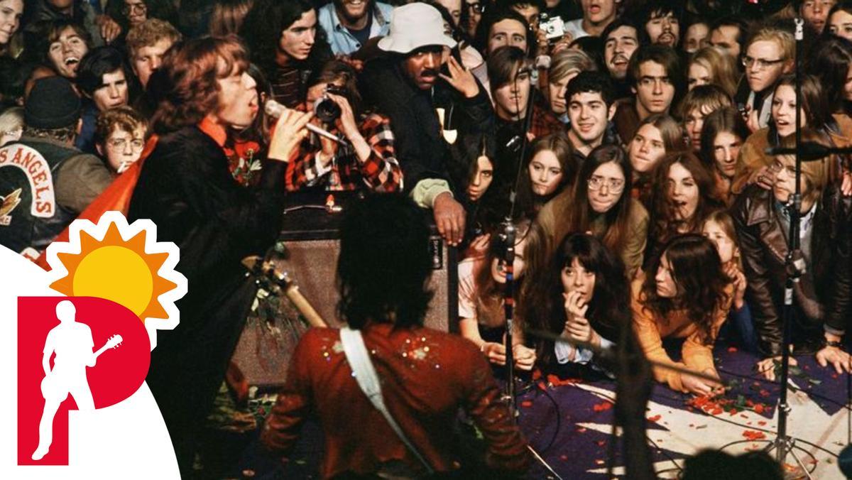 Así de cerca estaba el público de los Rolling Stones en el festival de Altamont