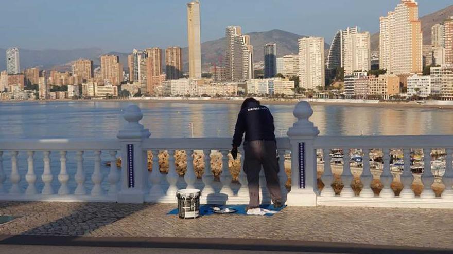 Benidorm arregla las calles y enclaves más turísticos al tener menor afluencia de visitantes