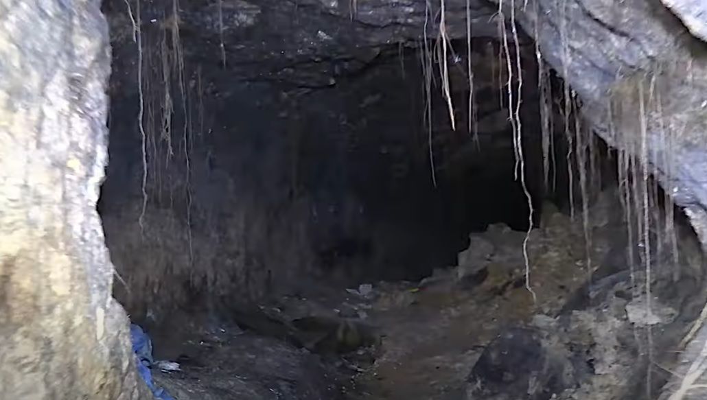 Una de las partes más siniestras de la cueva.