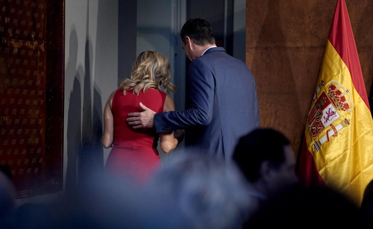 Pedro Sánchez y Yolanda Díaz.