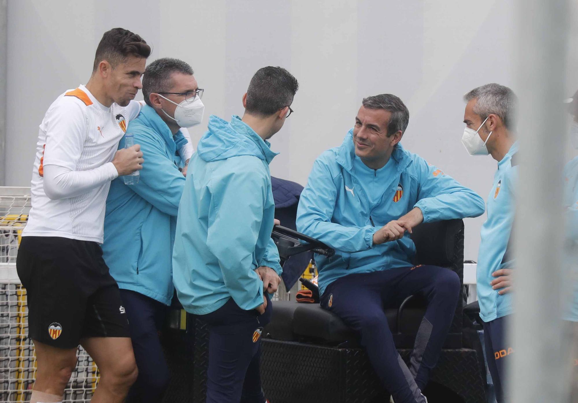 Entrenamiento del Valencia CF previo al partido frente a Osasuna