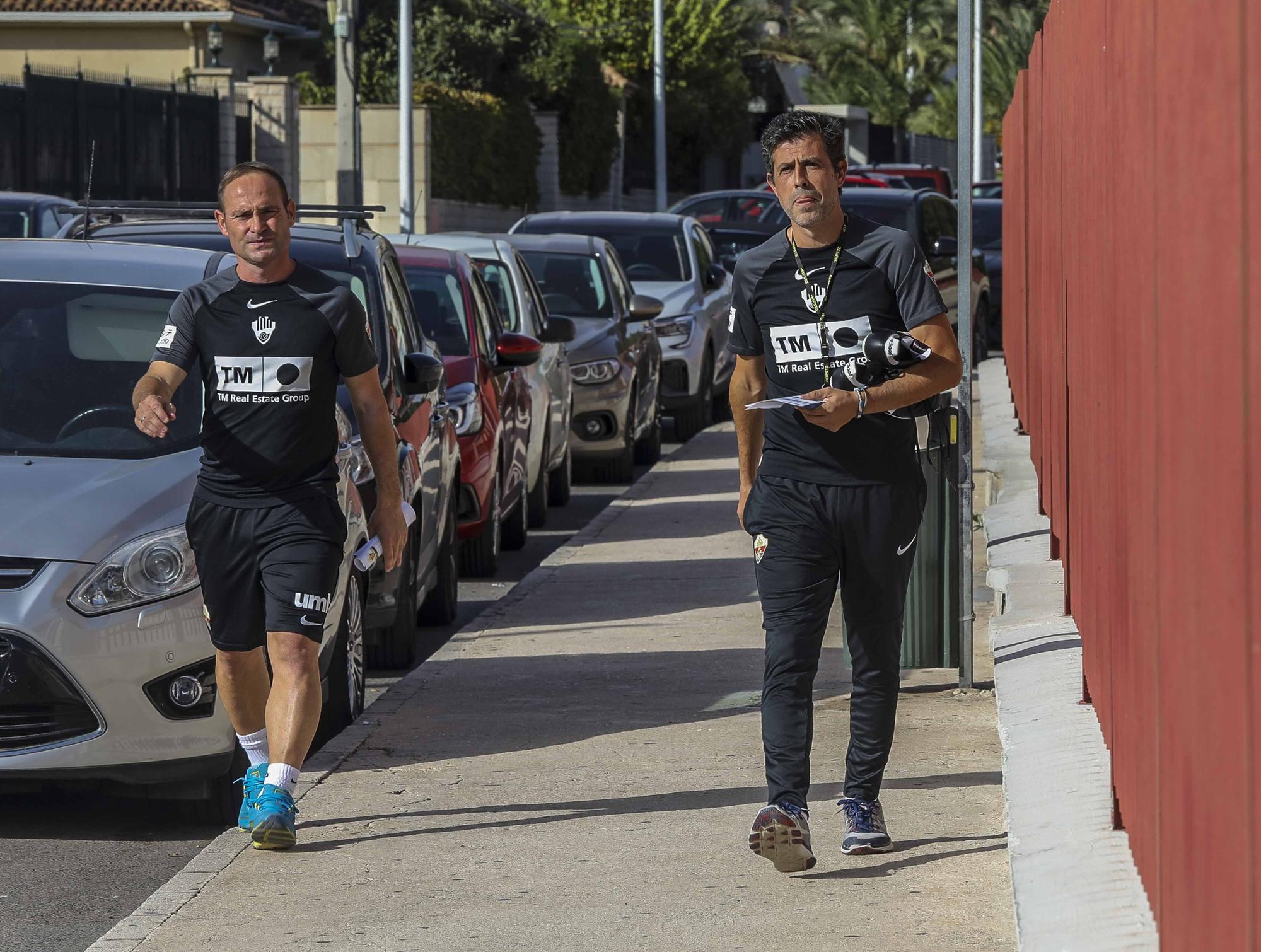 Gallego y Nino comienzan a preparar al Elche pensando en el Mallorca