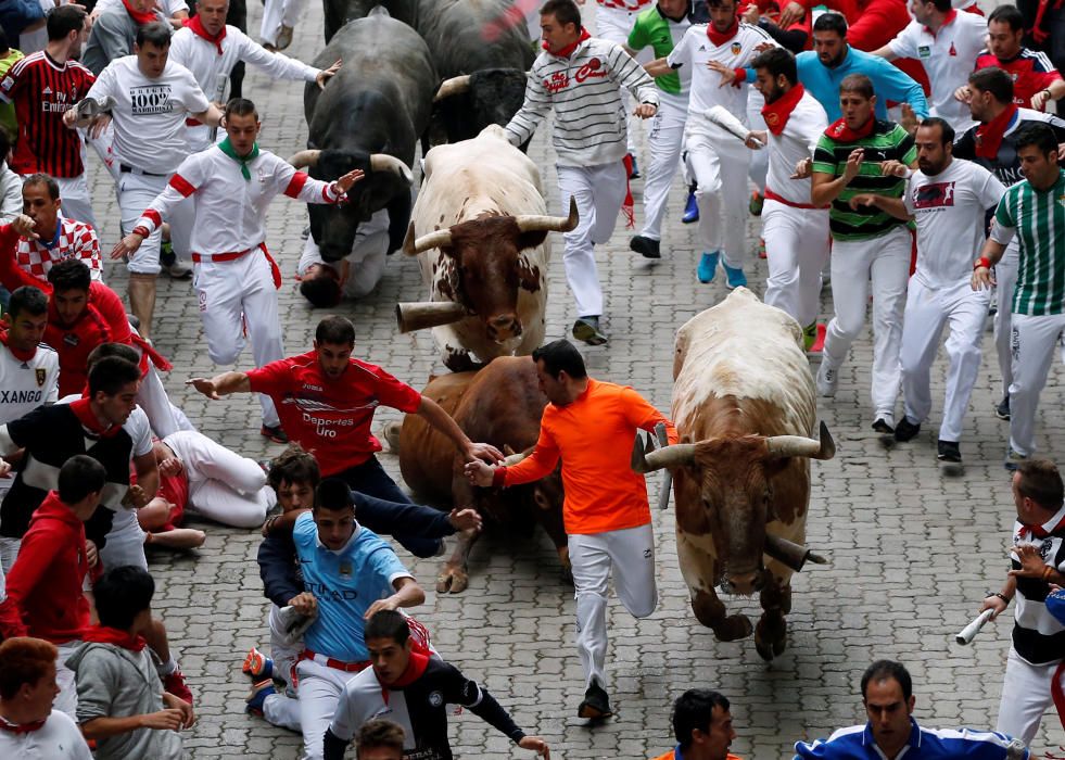 Último encierro de los Sanfermines 2016