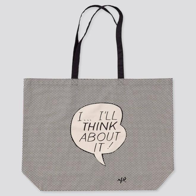 Bolsa de tela de Uniqlo con ilustración de Roy Lichtenstein 'I... I'll think about it!'