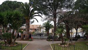 Parque de la plaza Pio XII de Calamonte (Badajoz).
