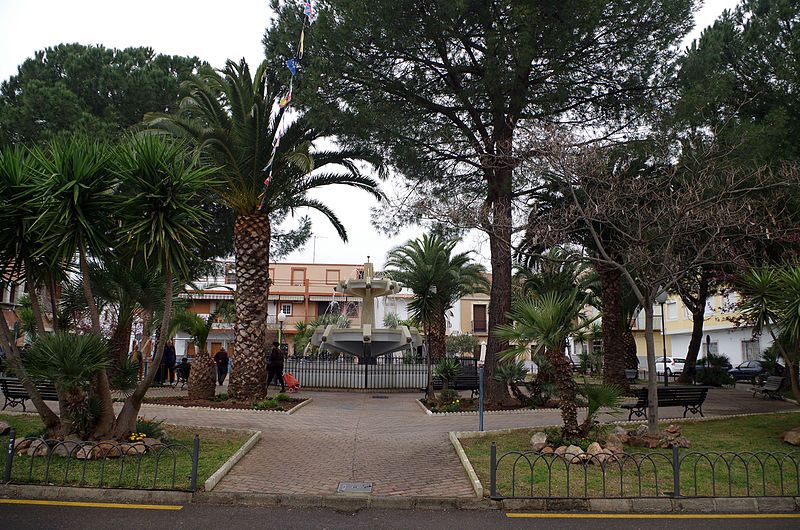 Parque de la plaza Pio XII de Calamonte (Badajoz)