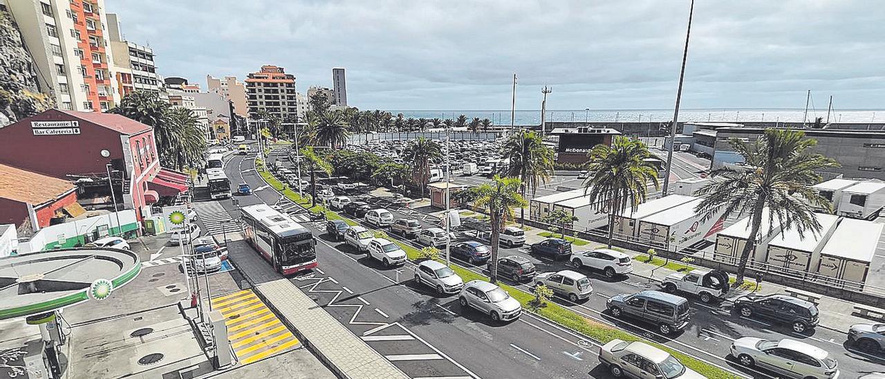 Imagen general de la zona del muelle de Santa Cruz de La Palma