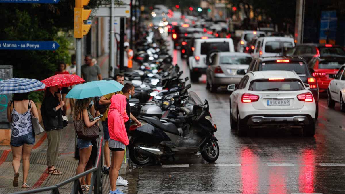 Imágenes de la lluvia torrencial en Ibiza y Formentera