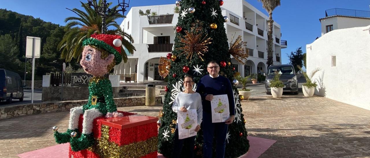 Pesentación del programa de Navidad de Sant Josep, ayer, en la plaza. | ASJ