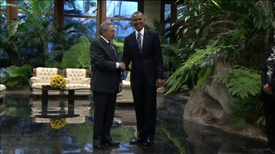 Obama, en el Palacio de la Revolución de La Habana