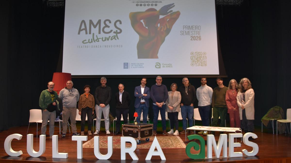 Acto de presentación en la casa cultural de Bertamiráns.