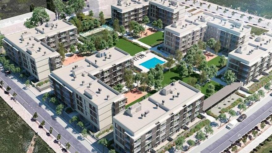 Els primers 70 pisos de Baix Domeny estaran a punt el 2020
