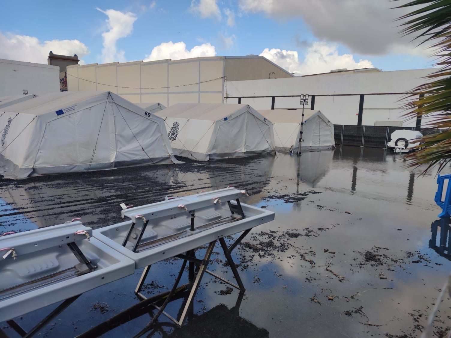Inundaciones en Lanzarote por la borrasca 'Celia'