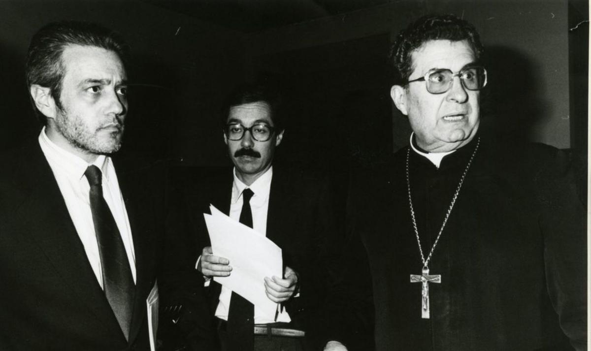 Por la izquierda, Pedro de Silva, Bernardo Fernández y Gabino Díaz Merchán.