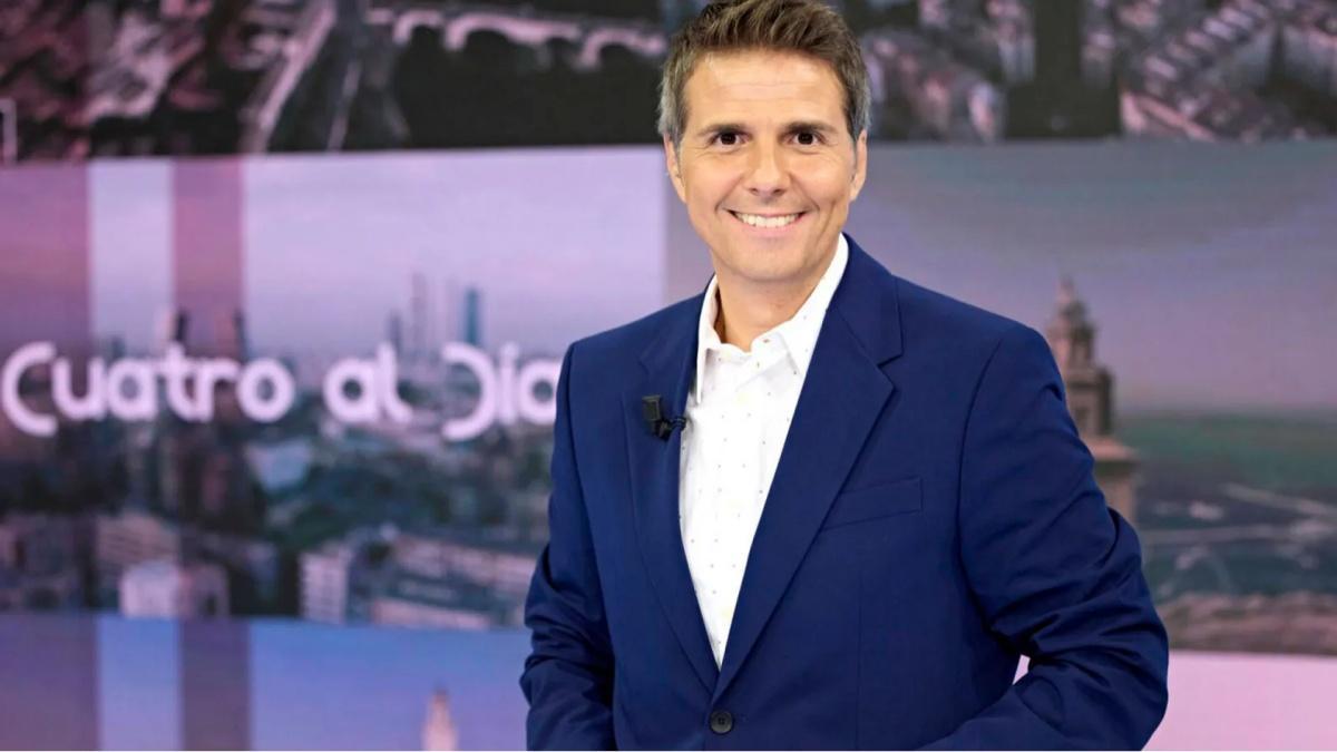 Fernando Díaz de la Guardia en el plató de 'Cuatro al día'