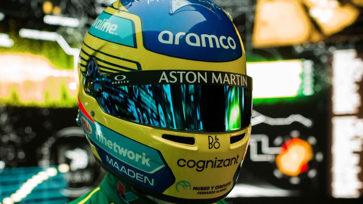 Así es el casco que lucirá Alonso durante la presente temporada