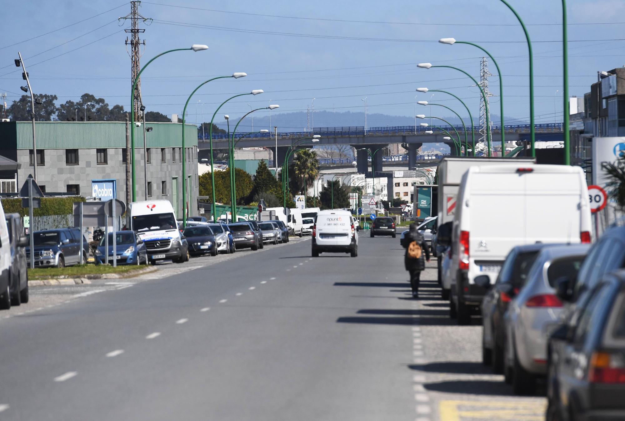 Cuarta jornada de huelga nacional de transporte en A Coruña