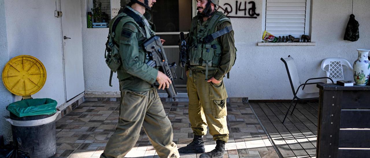 Visita al kibutz Holit, en el sur de Israel, atacado por Hamas