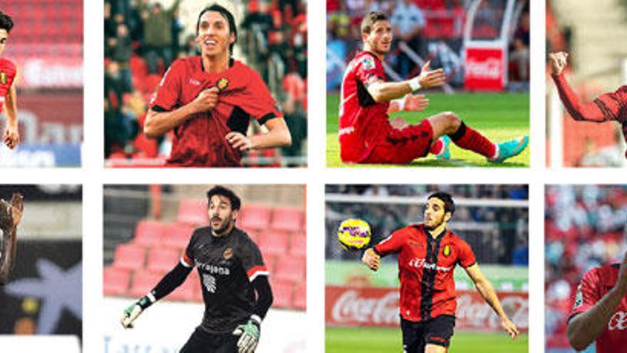 Von oben links: Asensio, Geromel, Hemed, Moreno, Teye, Nadal, Bigas, Joselu