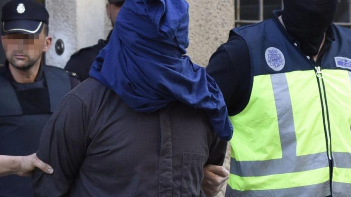 Uno de los detenidos en la operación policial contra el yihadismo realizada en Inca en 2017.