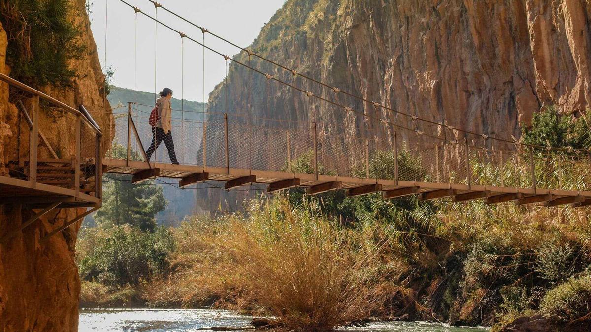 Los puentes colgantes de Chulilla.