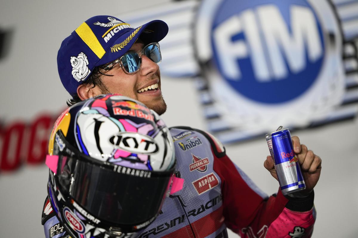 Bastianini homenatja el desaparegut Gresini amb el primer triomf