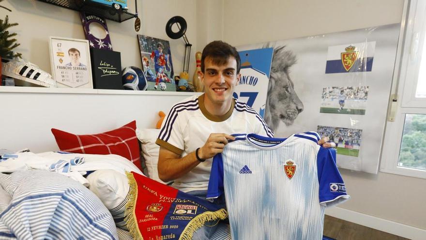 Así se despide Francho Serrano del Real Zaragoza: "Por mi cabeza nunca había pasado la idea de llevar otro escudo, me voy con la conciencia tranquila"