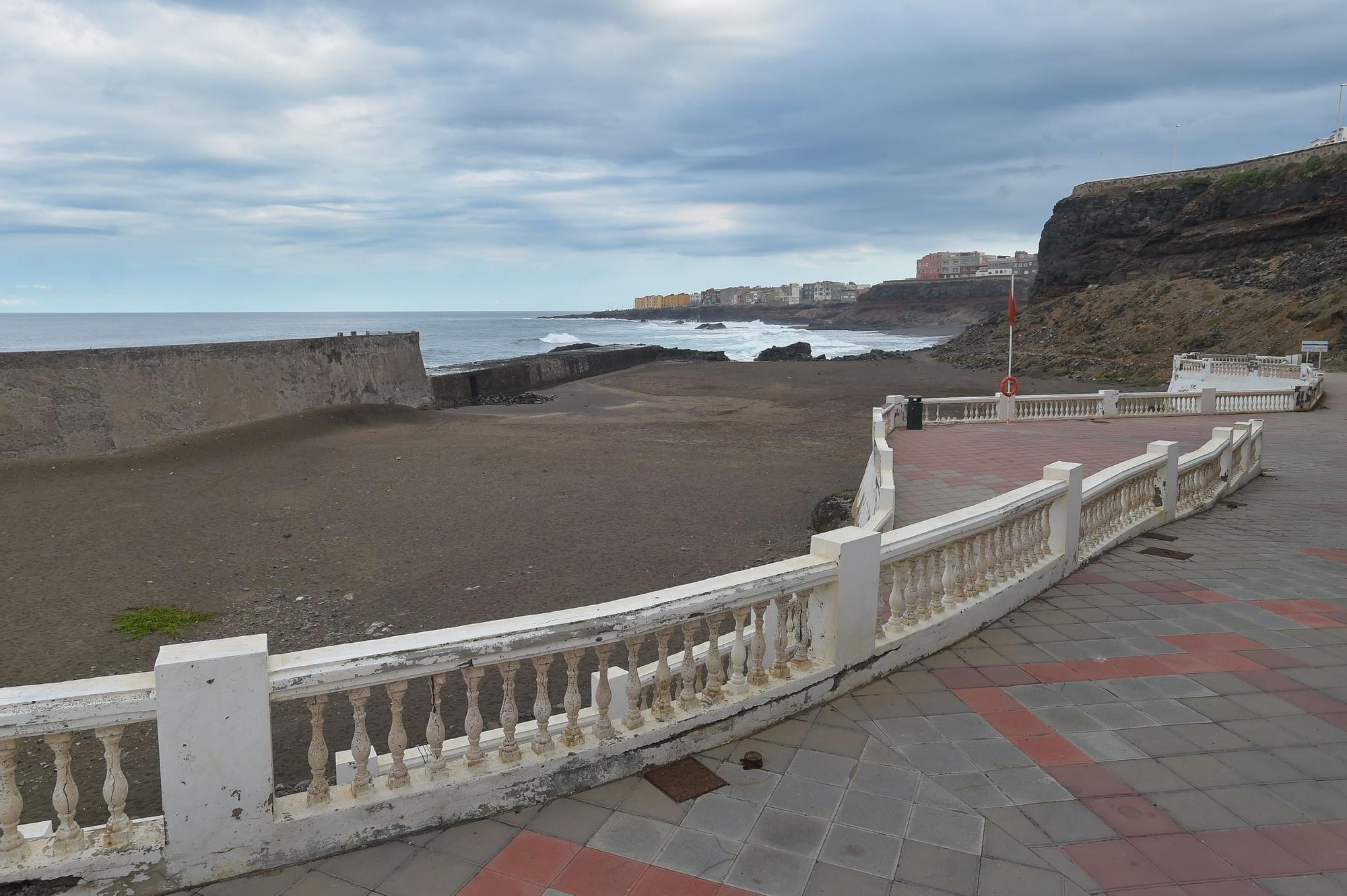 Desperfectos en la costa de Telde