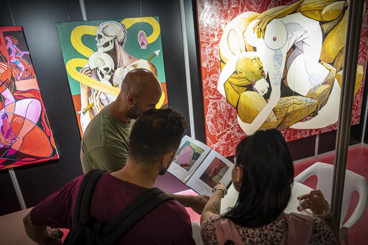 Ambiente en la primera jornada del Salón Erótico