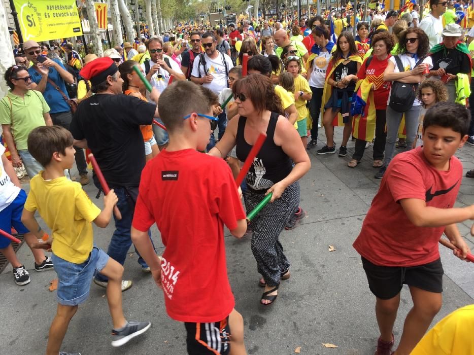 Bagencs a la concentració de Barcelona.