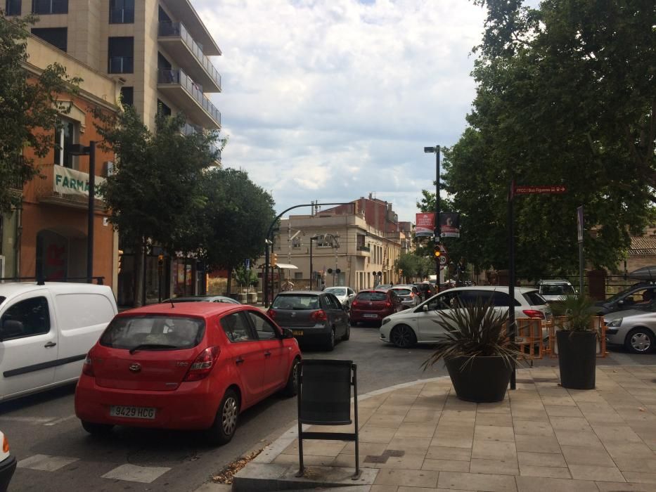 Col·lapse de trànsit a Figueres