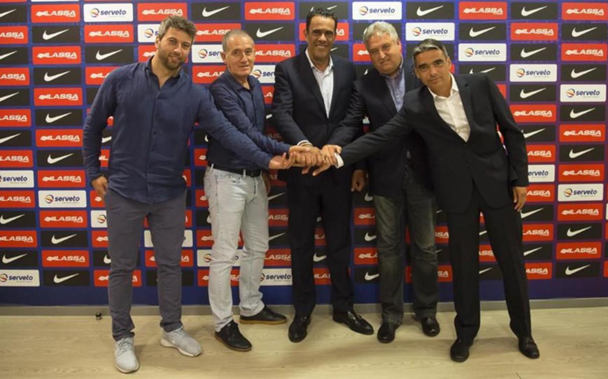 Presentación de Andreu Plaza como nuevo entrenador del Barça Lassa