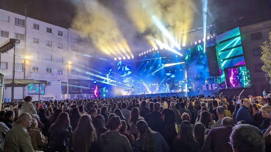 Una verbena de las fiestas patronales de Lalín del pasado año.