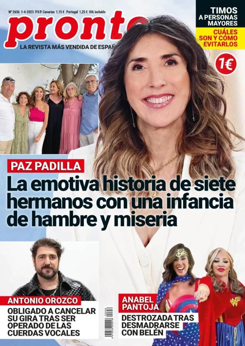 Portada revista Pronto del 27 de marzo de 2023