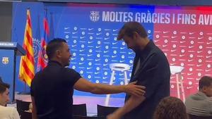 Xavi y Piqué, presentes en el acto de despedida de Sergi Roberto