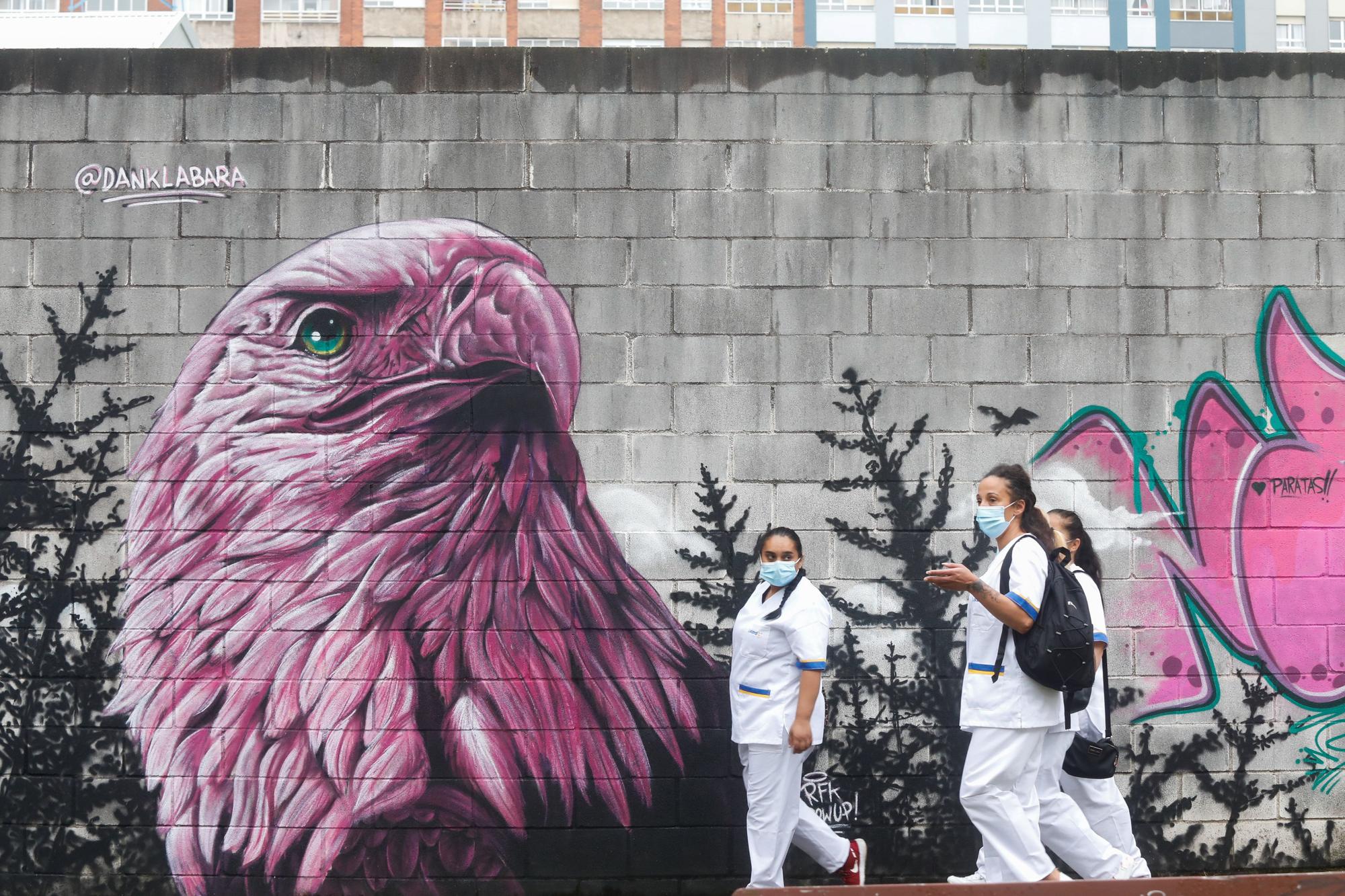 Estos son los graffitis que la Liga Nacional  ha dejado en Avilés