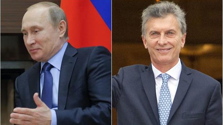 Vladimir Putin y Mauricio Macri, figuran en los Papeles de Panamá.