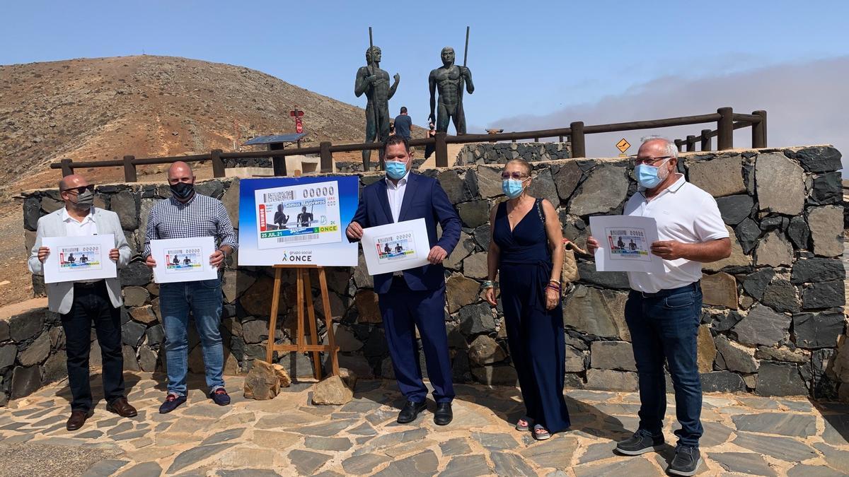 Presentación del cupón dedicado a Fuerteventura, en la serie gentilicios curiosos