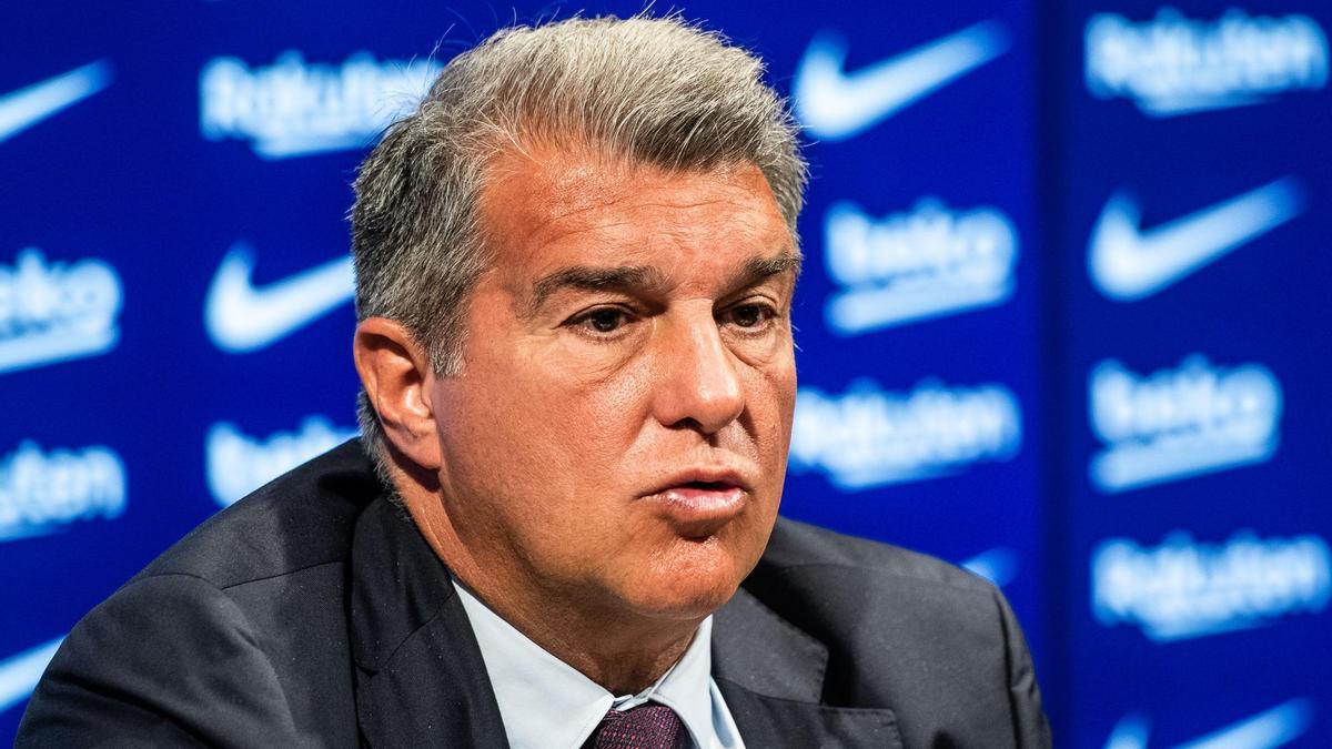 El presidente del FC Barcelona, Joan Laporta.