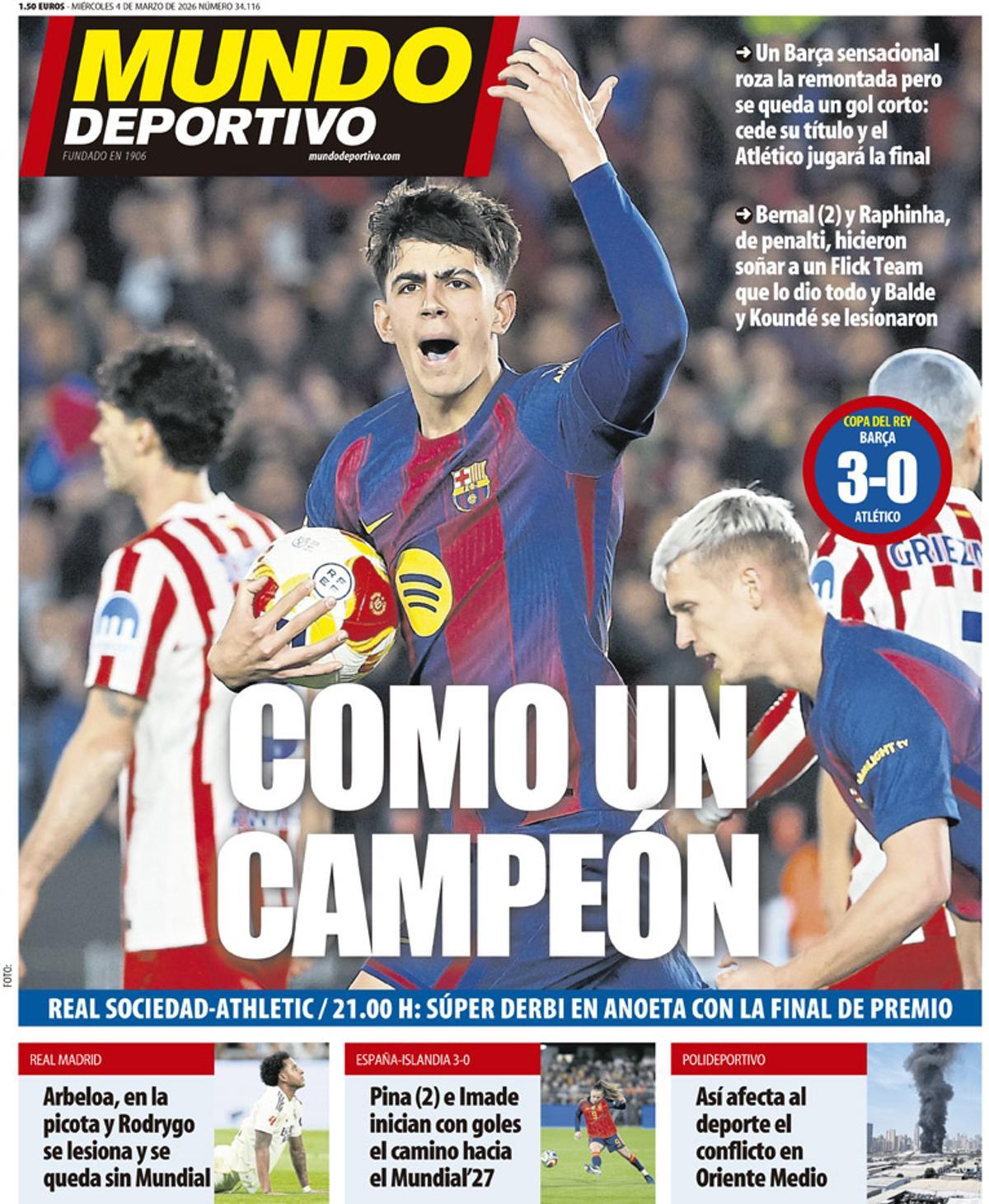 Estas son las portadas de la prensa deportiva de hoy Estas son las portadas de la prensa deportiva de hoy