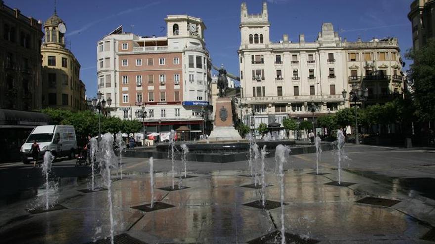 La fuente de Las Tendillas, en obras tras la Noche Blanca