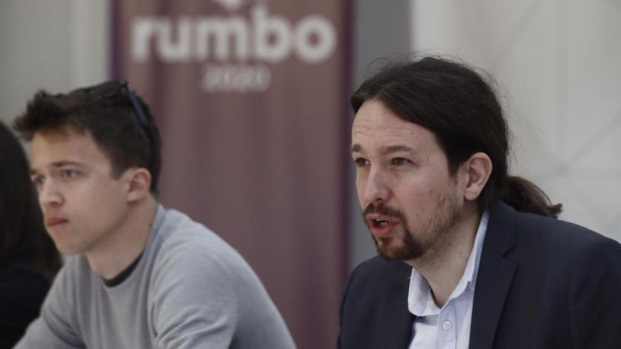 Iglesias durante la primera reunión de &quot;Rumbo 2020&quot;